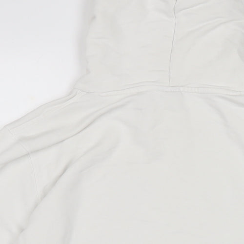 Champion Mens White Cotton Pullover Hoodie Size M