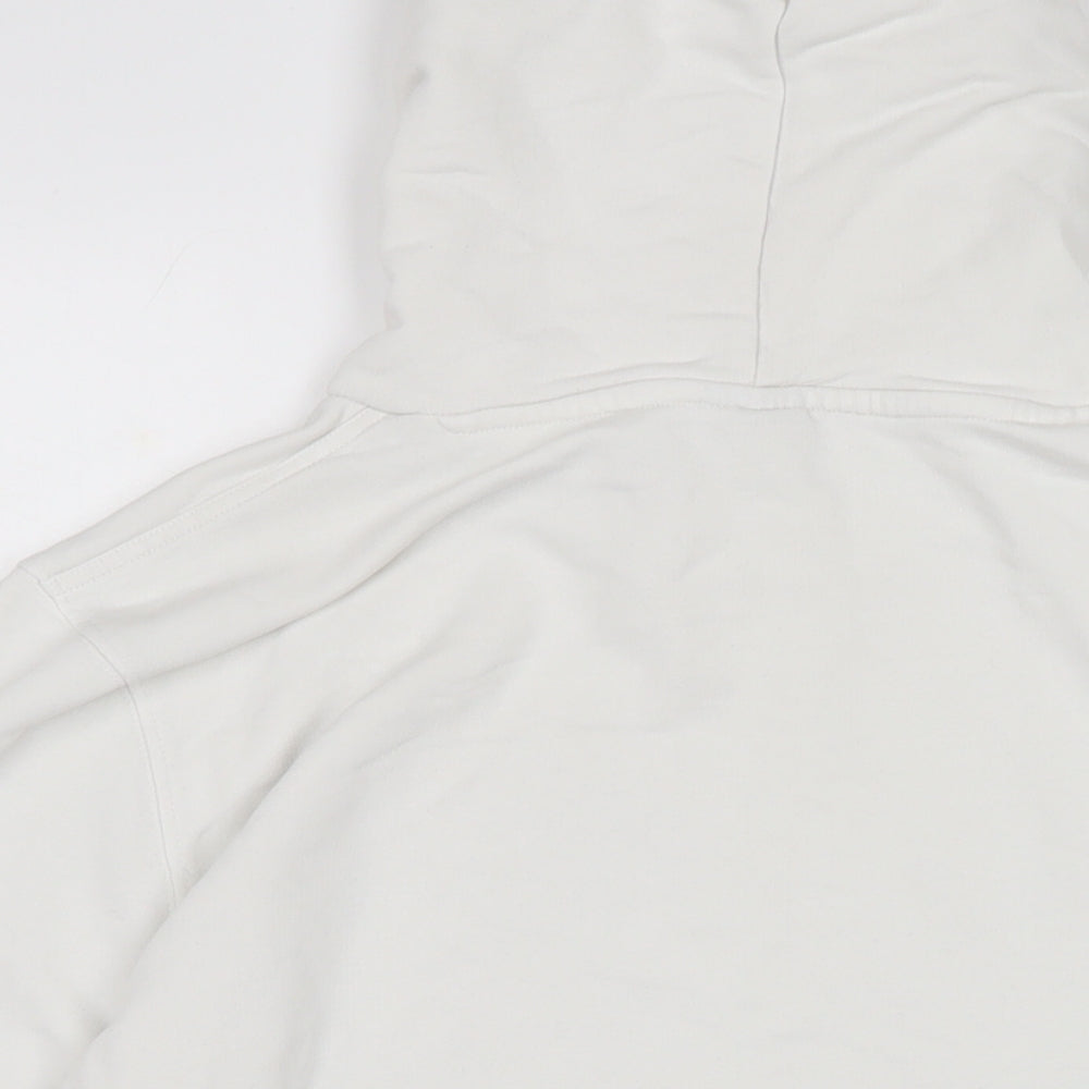 Champion Mens White Cotton Pullover Hoodie Size M