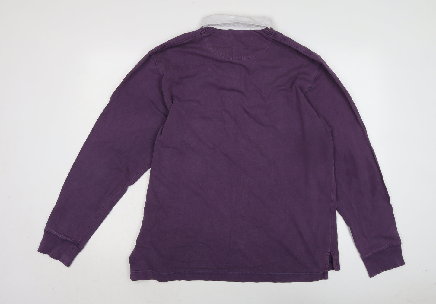 Joseph Turner Mens Purple Cotton T-Shirt Size L Collared