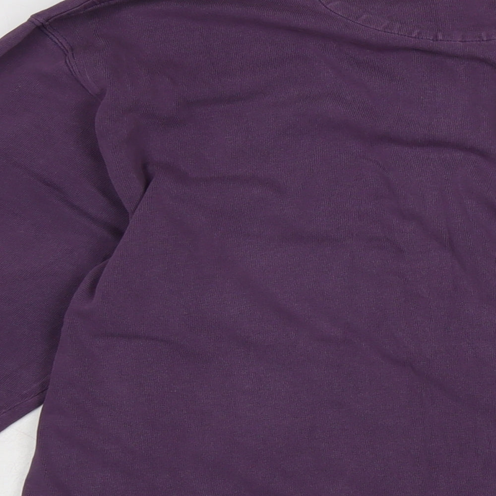 Joseph Turner Mens Purple Cotton T-Shirt Size L Collared