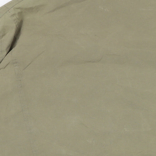 MNG Mens Green Biker Jacket Size L Zip