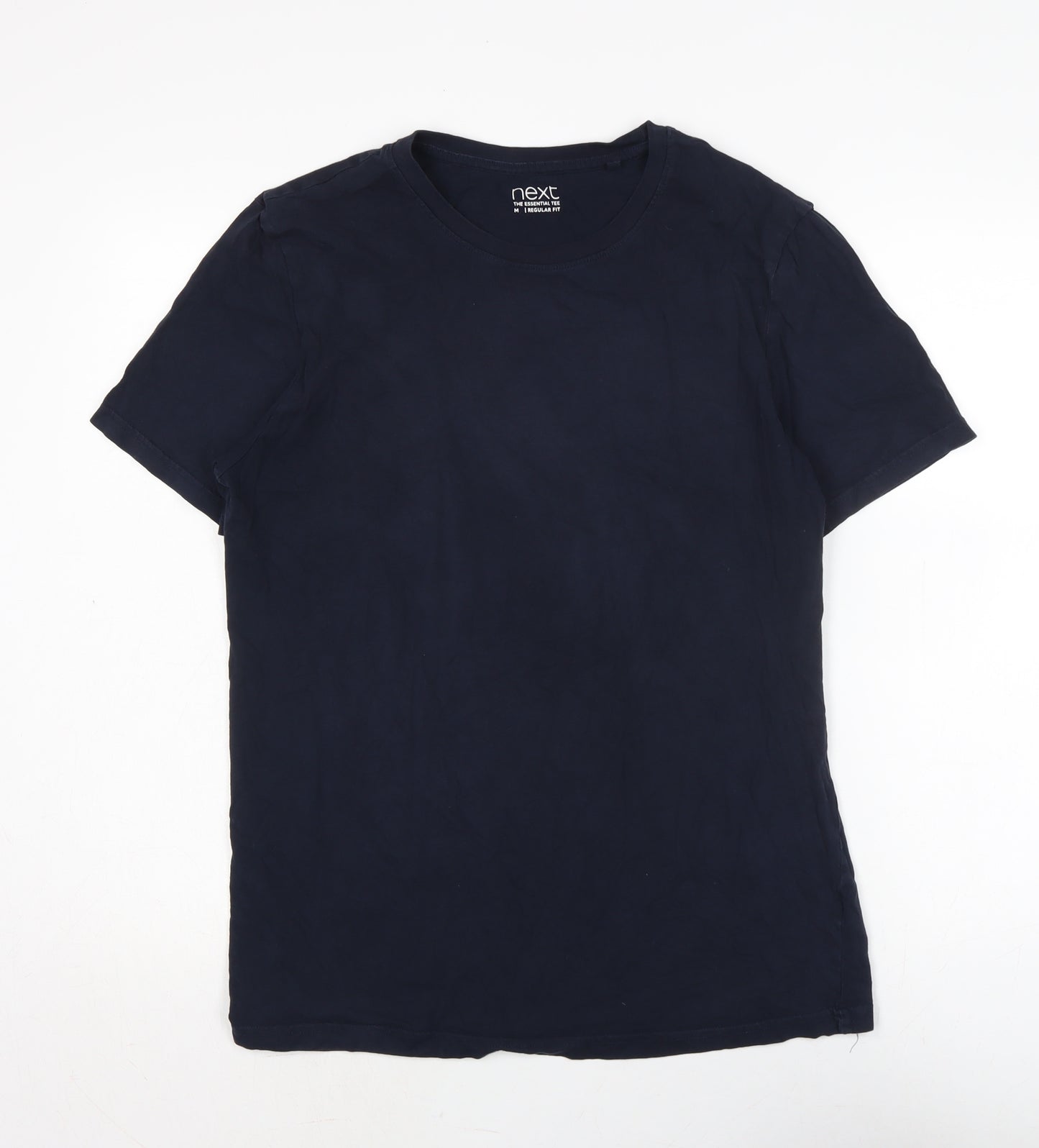 NEXT Mens Blue Cotton T-Shirt Size M Crew Neck