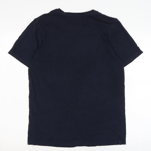 NEXT Mens Blue Cotton T-Shirt Size M Crew Neck