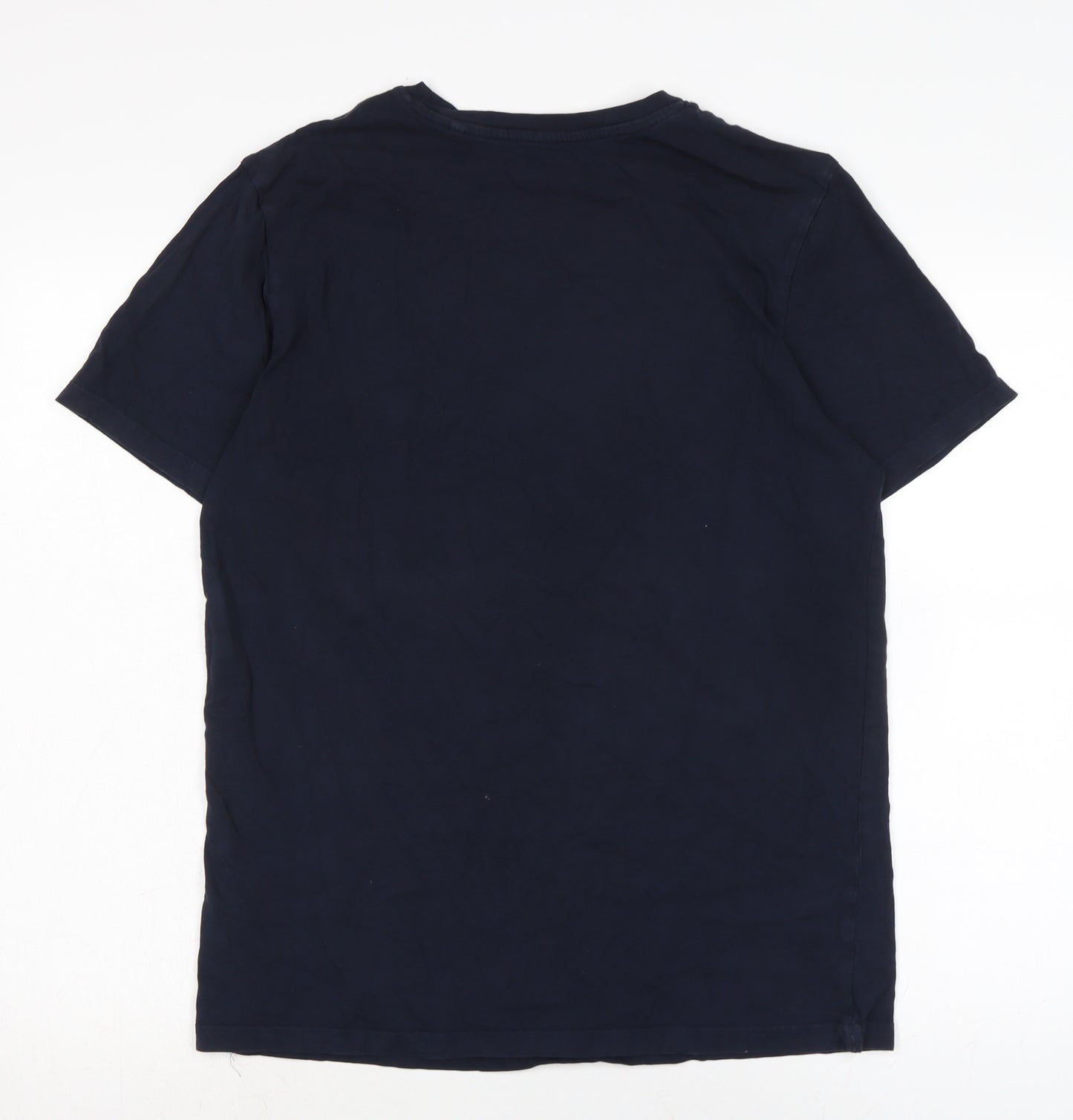 NEXT Mens Blue Cotton T-Shirt Size M Crew Neck