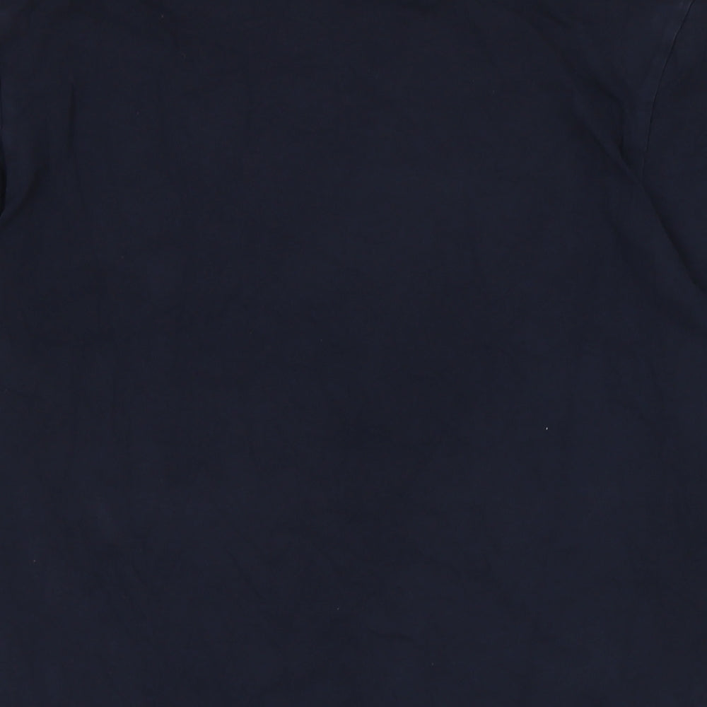 NEXT Mens Blue Cotton T-Shirt Size M Crew Neck