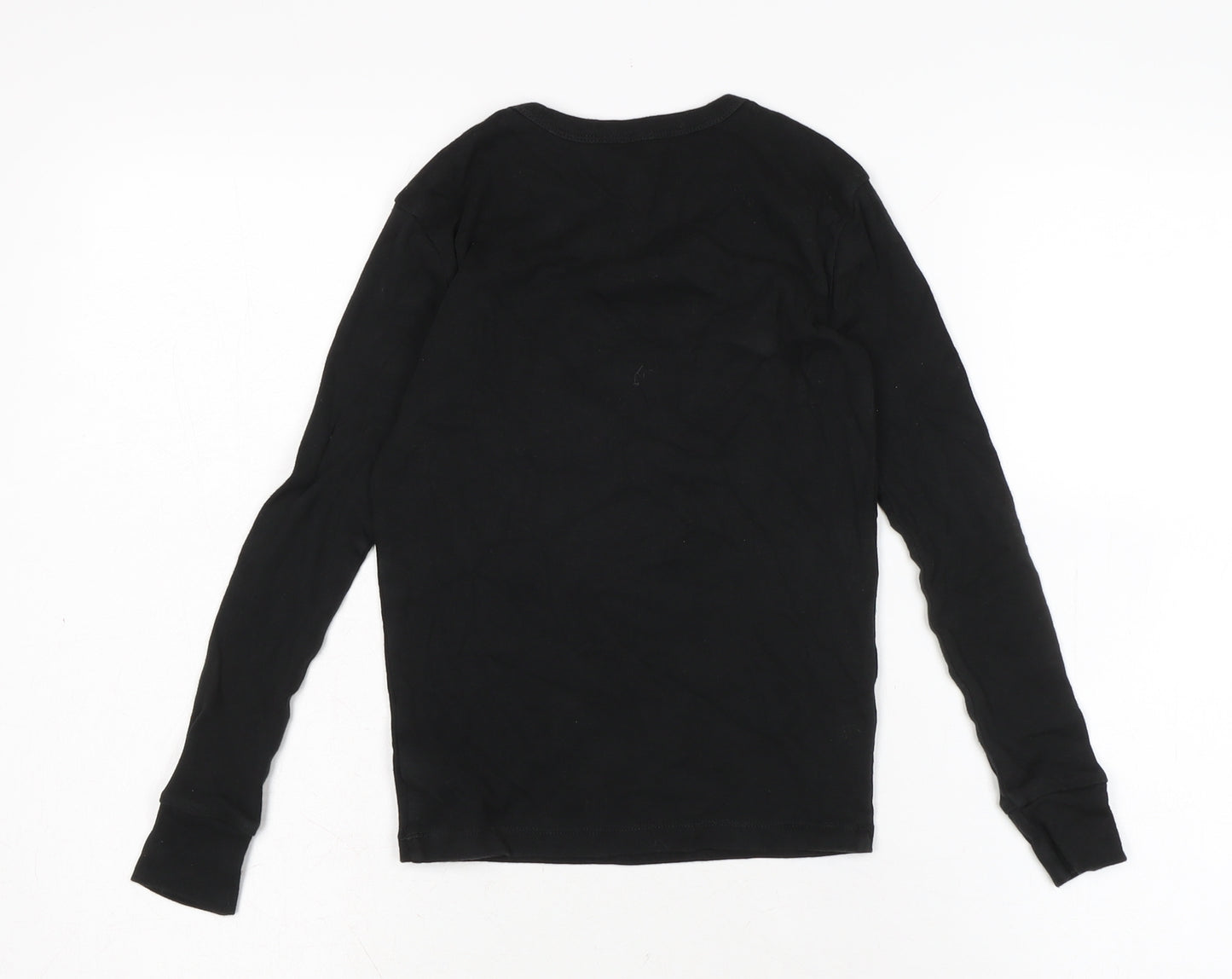 Gap Girls Black Solid Cotton Top Pyjama Top Size 10 Years