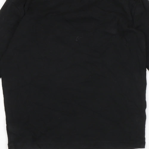 Gap Girls Black Solid Cotton Top Pyjama Top Size 10 Years