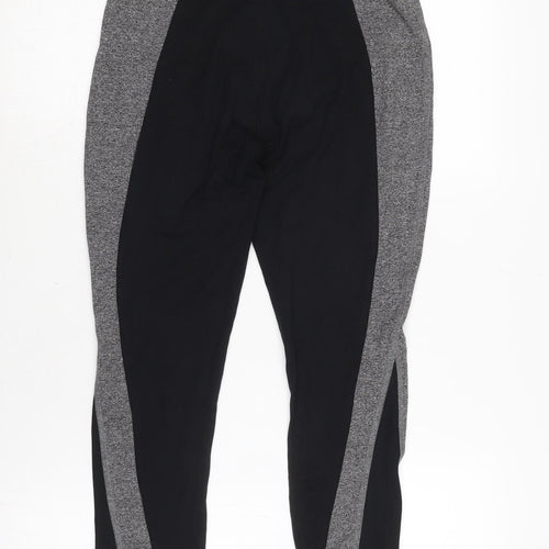 TU Womens Black Cotton Cropped Leggings Size 8 L21 in