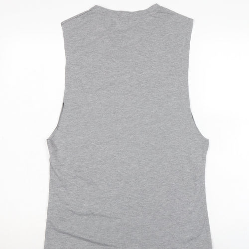 MP Mens Grey Cotton T-Shirt Size S Crew Neck