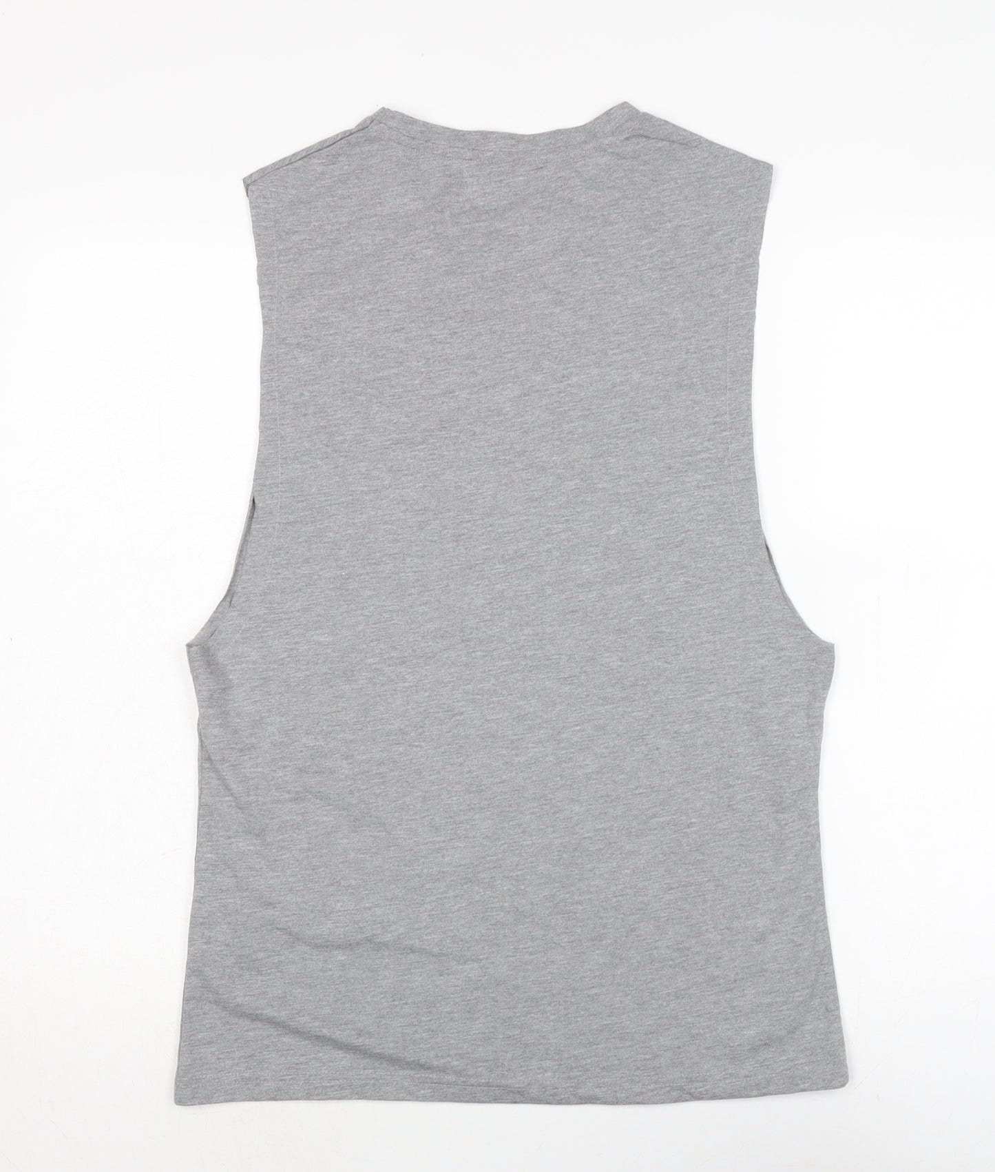 MP Mens Grey Cotton T-Shirt Size S Crew Neck