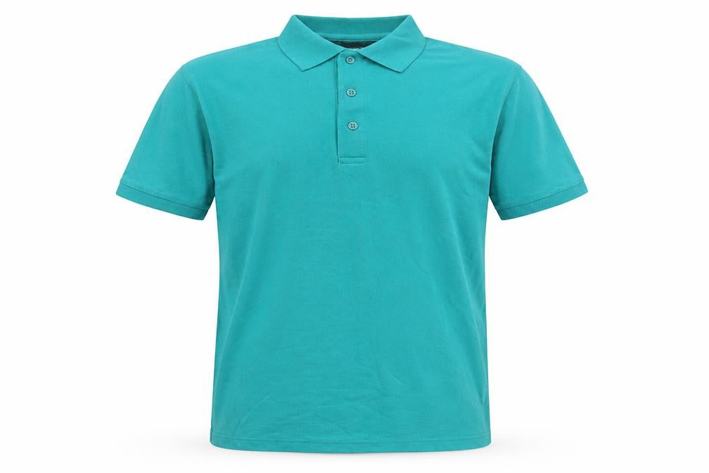sportex Mens Green Cotton T-Shirt Size L Collared