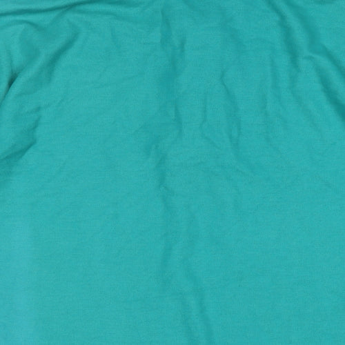 sportex Mens Green Cotton T-Shirt Size L Collared