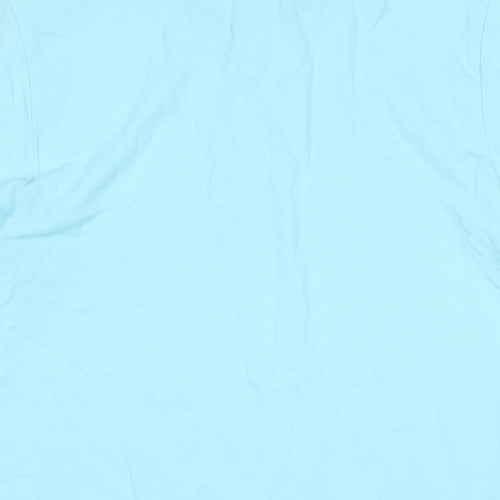 Gap Mens Blue Cotton T-Shirt Size S Collared