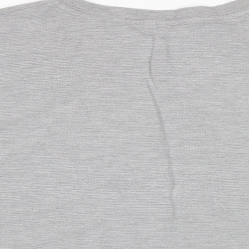 New Look Womens Green Cotton Basic T-Shirt Size 14 Crew Neck