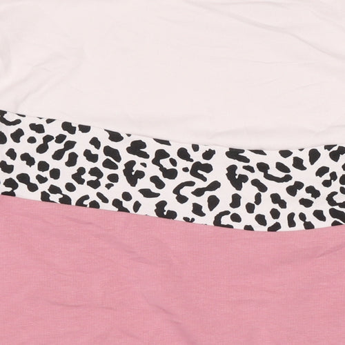 M&Co Womens Pink Cotton Pullover Sweatshirt Size 12