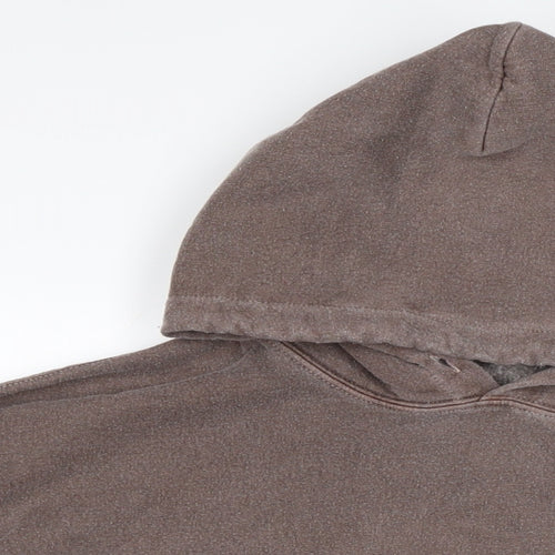 iets frans Womens Brown Cotton Pullover Hoodie Size S