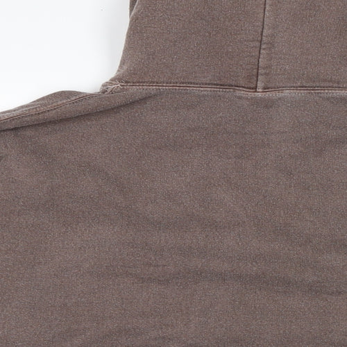 iets frans Womens Brown Cotton Pullover Hoodie Size S