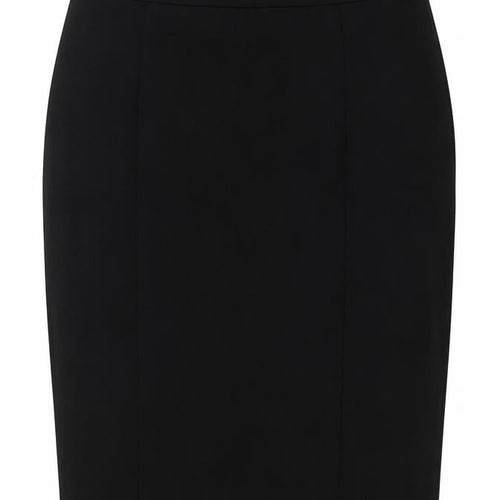 Pinns Womens Black Viscose A-Line Skirt Size 18 Zip