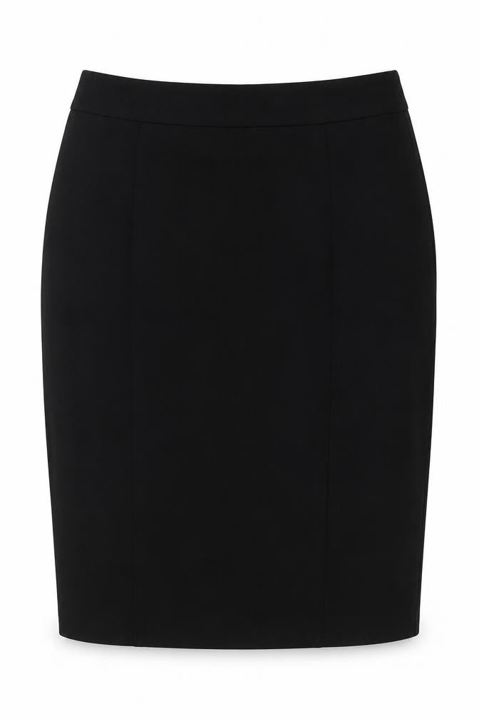 Pinns Womens Black Viscose A-Line Skirt Size 18 Zip