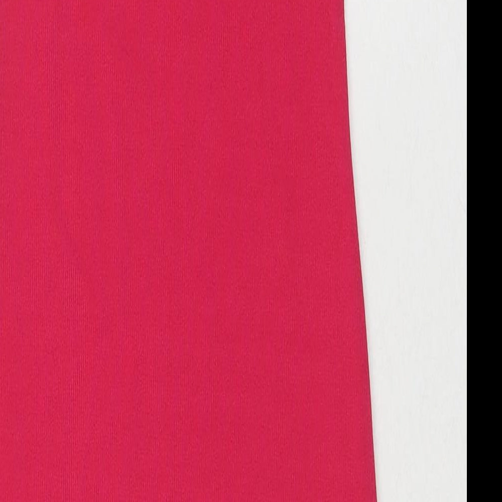 I SAW IT FIRST Womens Pink Polyester Bodycon Size 6 Round Neck Pullover
