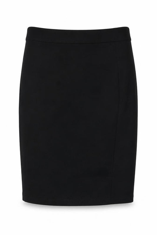 Marks and Spencer Girls Black Viscose Bandage Skirt Size 12-13 Years Regular Pull On
