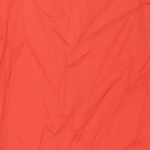 Peserico Womens Orange Cotton A-Line Size 16 Collared Pullover