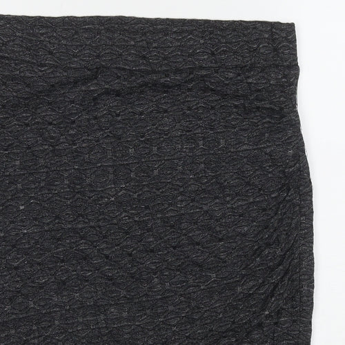 Fransa Womens Grey Viscose A-Line Skirt Size S