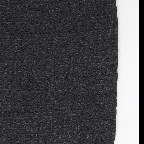Fransa Womens Grey Viscose A-Line Skirt Size S