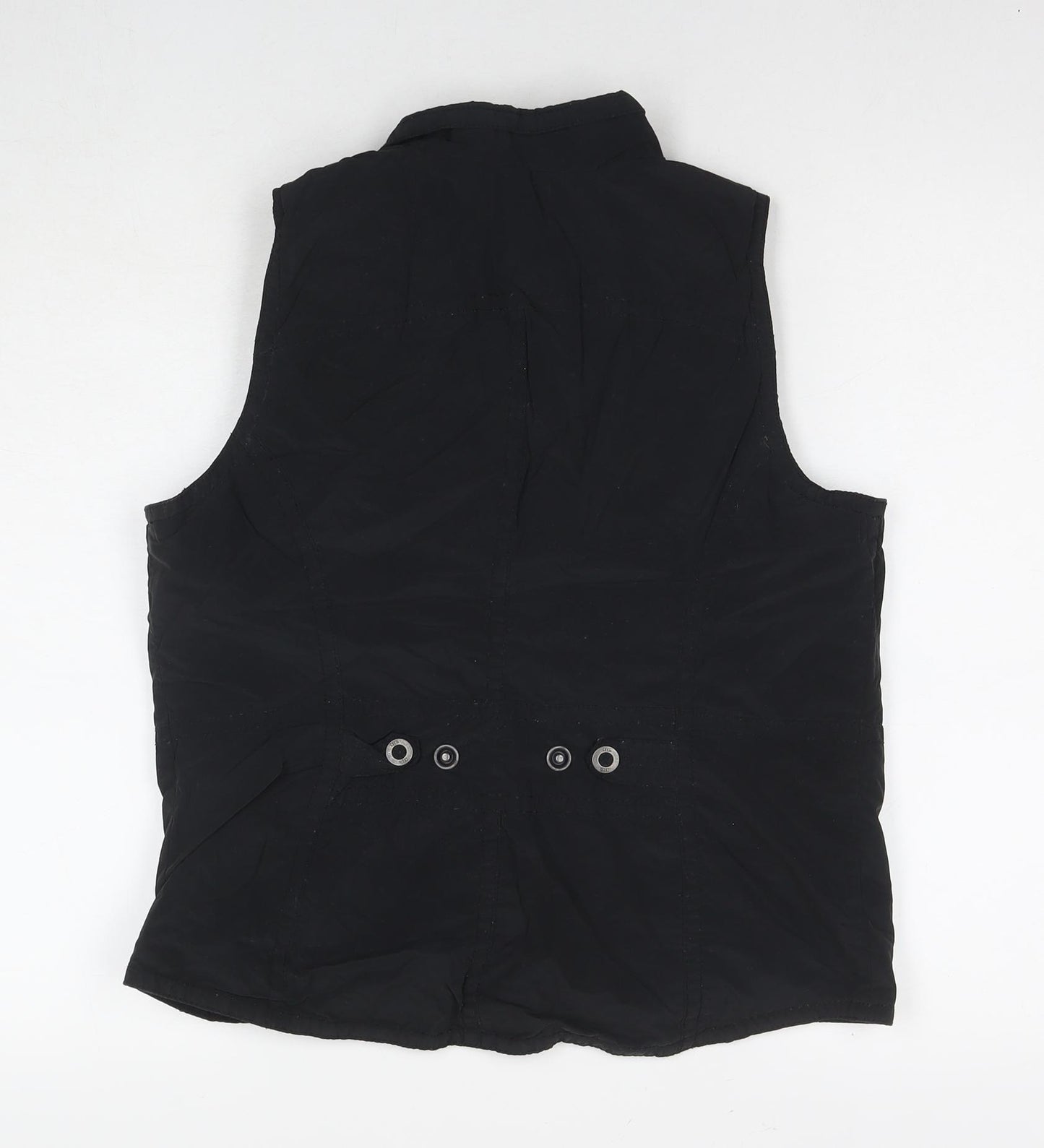 Cecil Womens Black Gilet Waistcoat Size M Zip