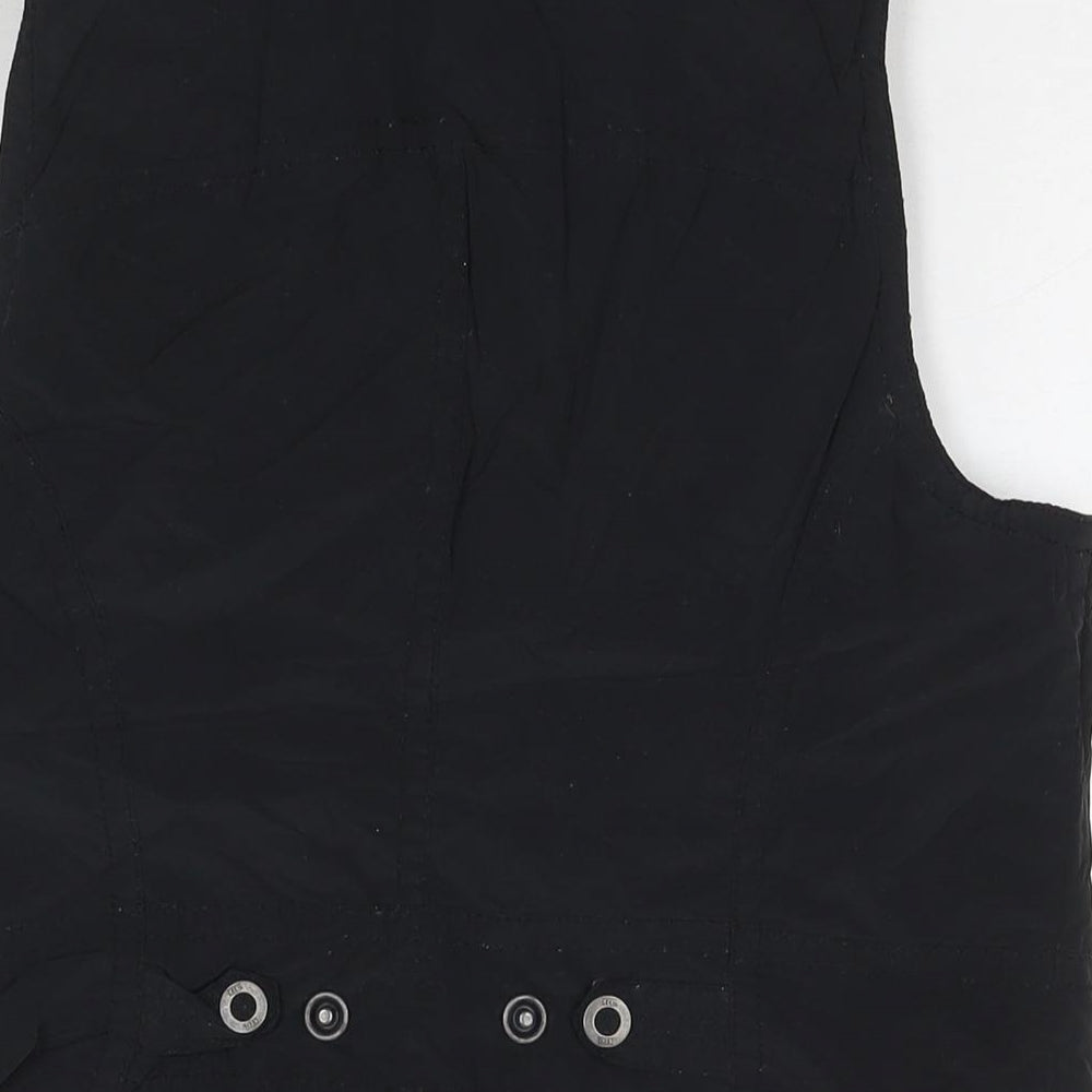 Cecil Womens Black Gilet Waistcoat Size M Zip
