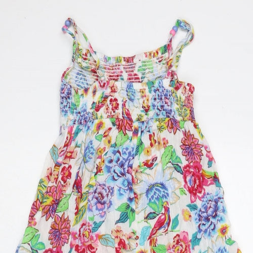 Monsoon Girls Multicoloured Floral Viscose Maxi Size 5-6 Years Round Neck Pullover