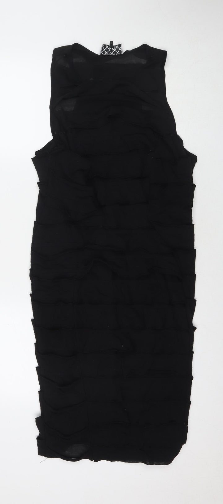 River Island Womens Black Polyester A-Line Size 18 Round Neck Pullover
