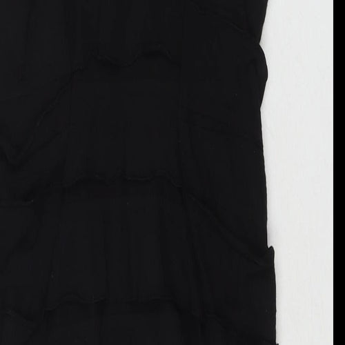 River Island Womens Black Polyester A-Line Size 18 Round Neck Pullover