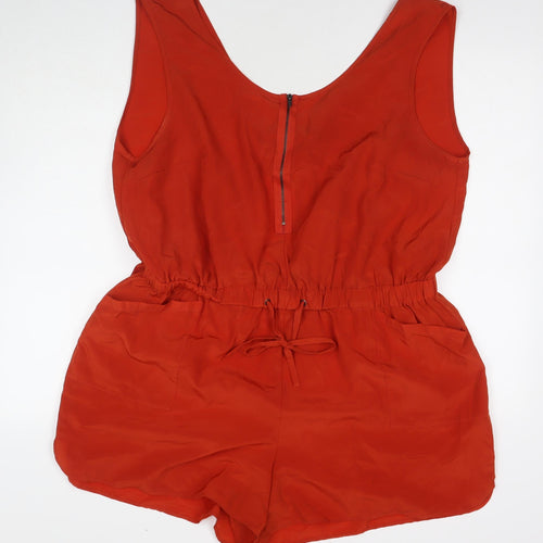 South Womens Red Polyester Romper One-Piece Size 22 L3 in Zip