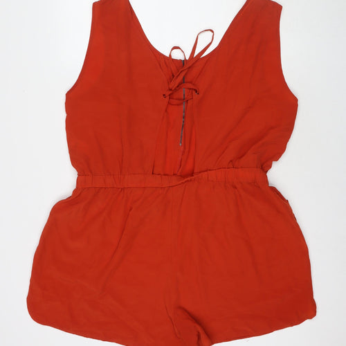 South Womens Red Polyester Romper One-Piece Size 22 L3 in Zip
