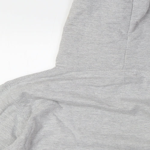 Just Hoods Womens Grey Cotton Pullover Hoodie Size S - Mr Bowie