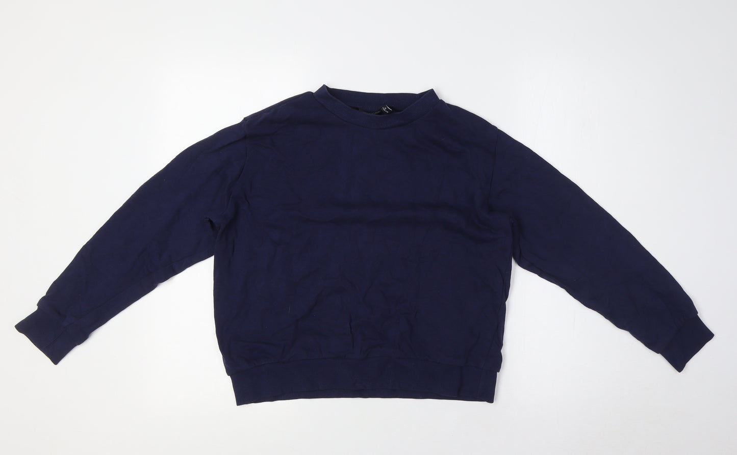 ASOS Womens Blue Cotton Pullover Sweatshirt Size 8