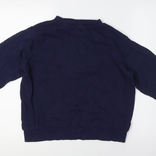ASOS Womens Blue Cotton Pullover Sweatshirt Size 8