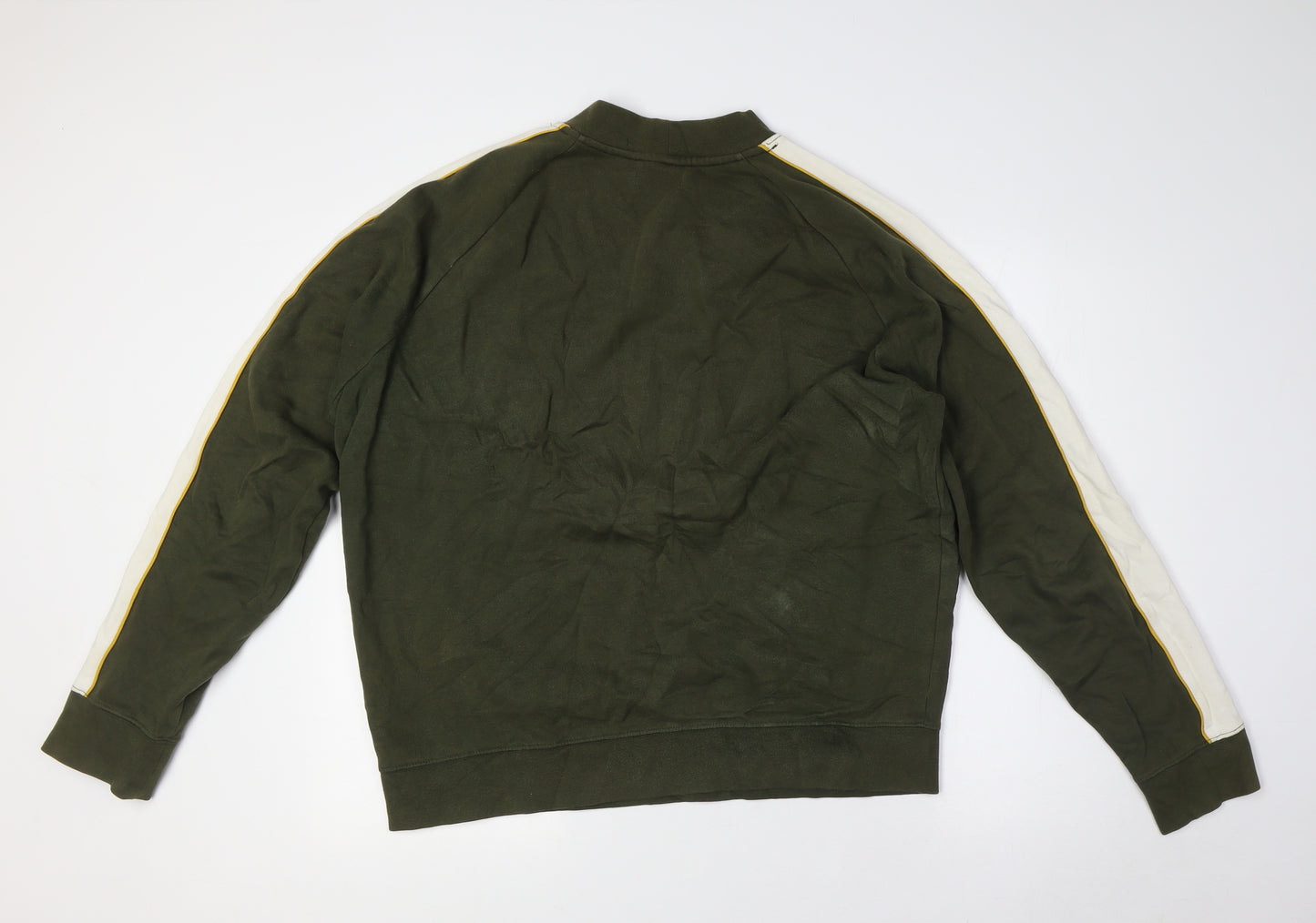 Topshop Mens Green Cotton Pullover Sweatshirt Size L