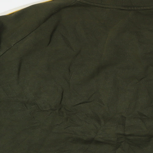 Topshop Mens Green Cotton Pullover Sweatshirt Size L