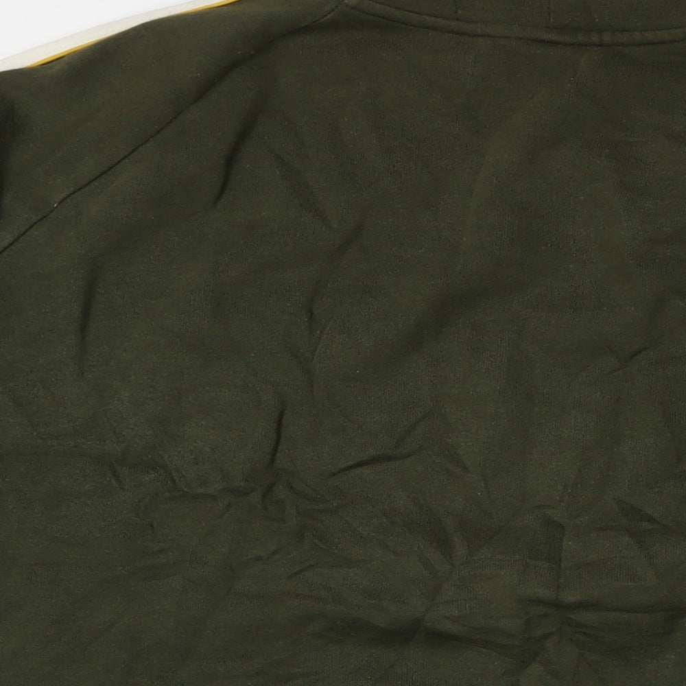 Topshop Mens Green Cotton Pullover Sweatshirt Size L