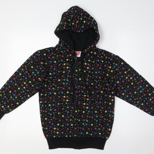 Bubble Girls Multicoloured Cotton Full Zip Hoodie Size 8 Years Zip - Stars