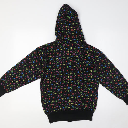 Bubble Girls Multicoloured Cotton Full Zip Hoodie Size 8 Years Zip - Stars