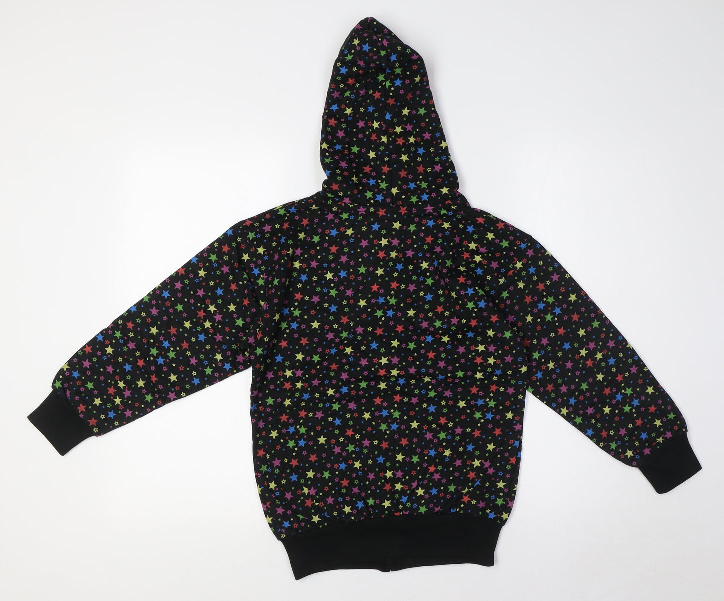 Bubble Girls Multicoloured Cotton Full Zip Hoodie Size 8 Years Zip - Stars