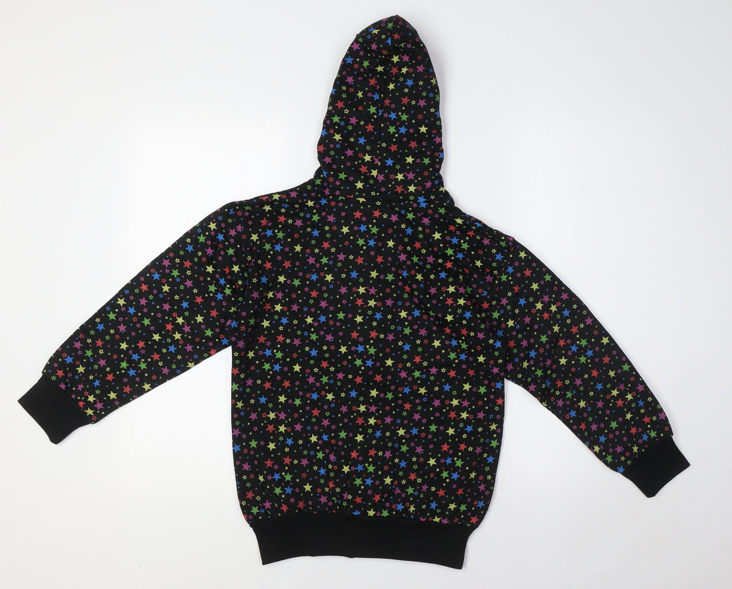 Bubble Girls Multicoloured Cotton Full Zip Hoodie Size 8 Years Zip - Stars