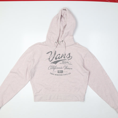 VANS Womens Pink Cotton Pullover Sweatshirt Size XS - Pale Pink