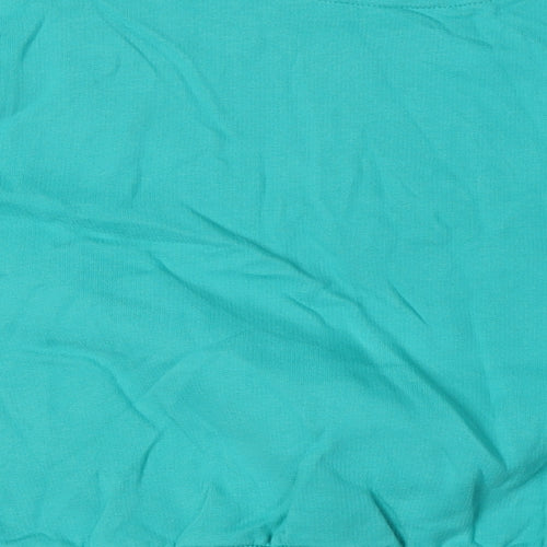 Marks and Spencer Girls Green Cotton Henley Sweatshirt Size 10-11 Years - Miami