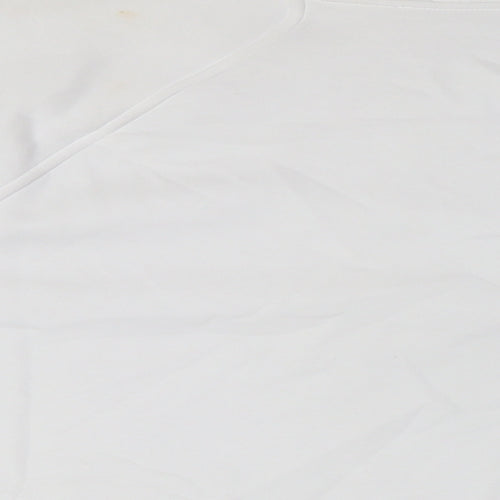Marks and Spencer Womens White Cotton Pullover Sweatshirt Size 24