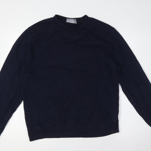 ASOS Mens Blue Cotton Pullover Sweatshirt Size L
