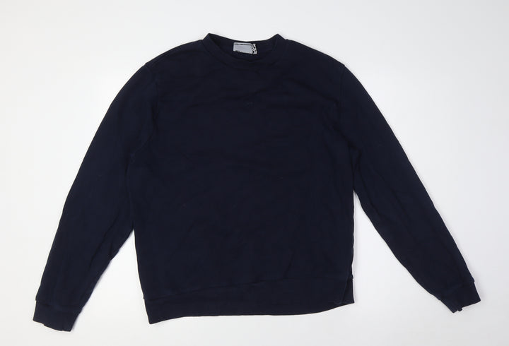 ASOS Mens Blue Cotton Pullover Sweatshirt Size L